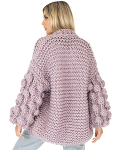 Bubble hot sale sleeve cardigan