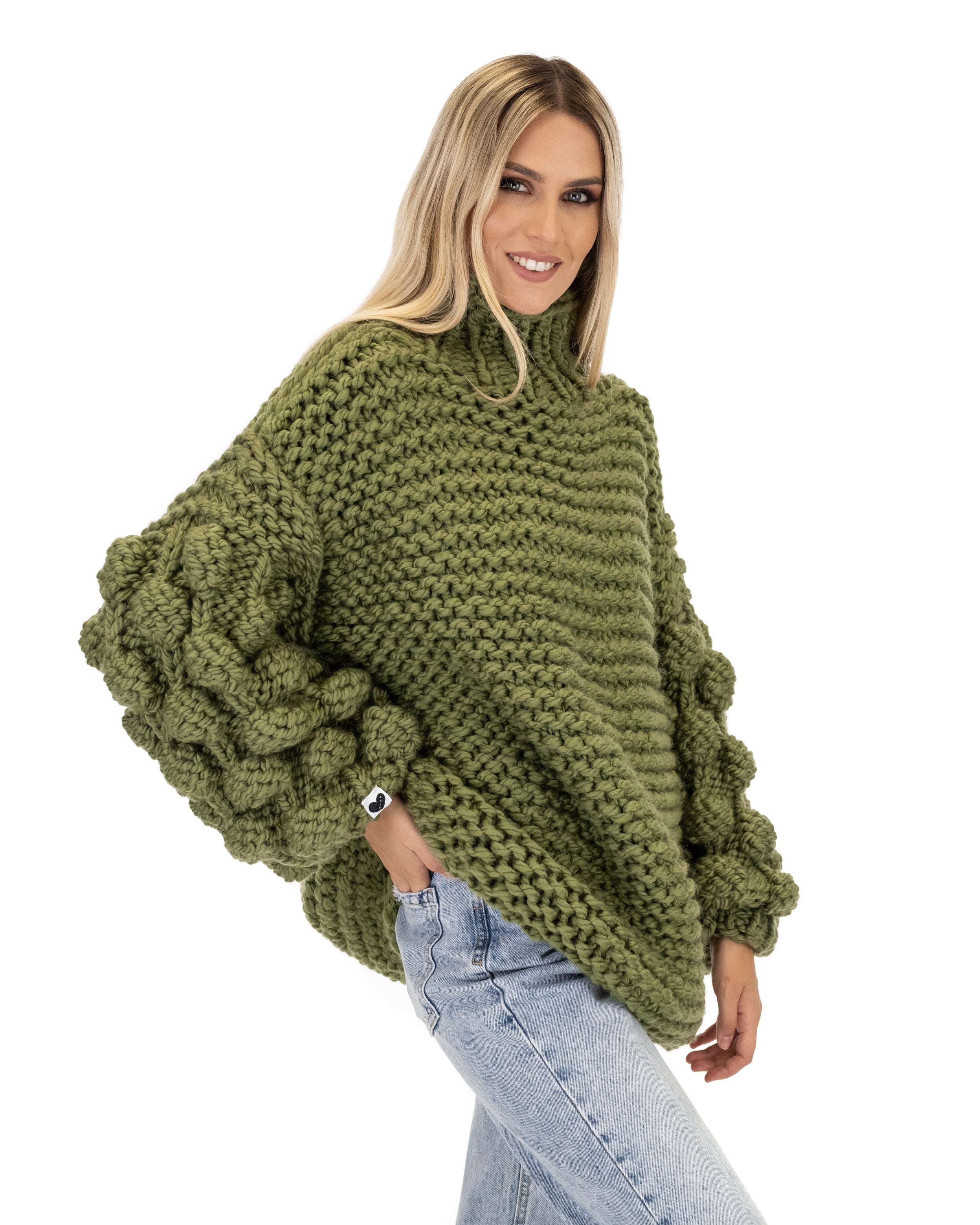 Bubble Sleeve Sweater Mumshandmade