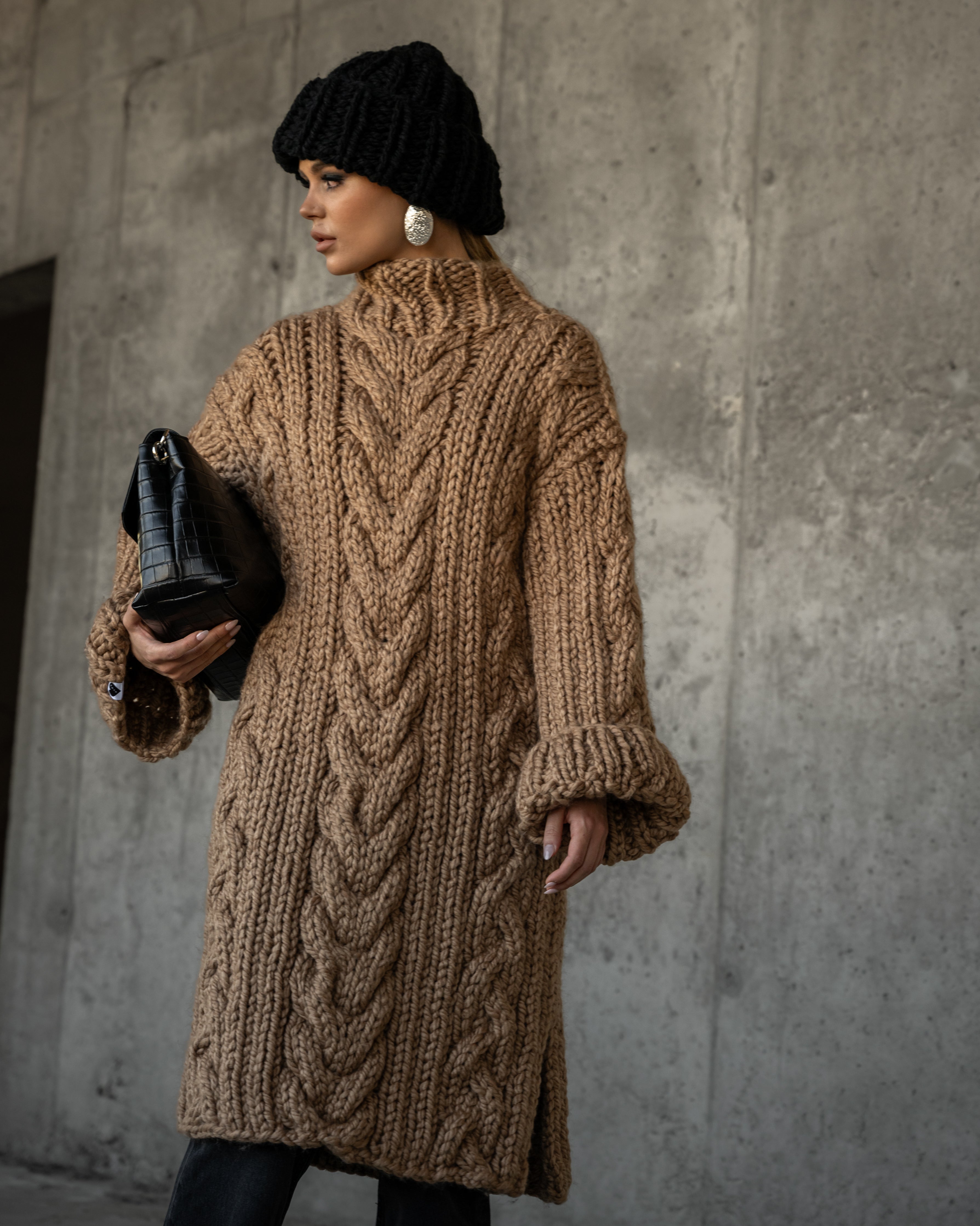 Sweater 2024 dress camel