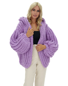 Fashion Bloggers retailer Favorite Hooded Chunky Cardigan