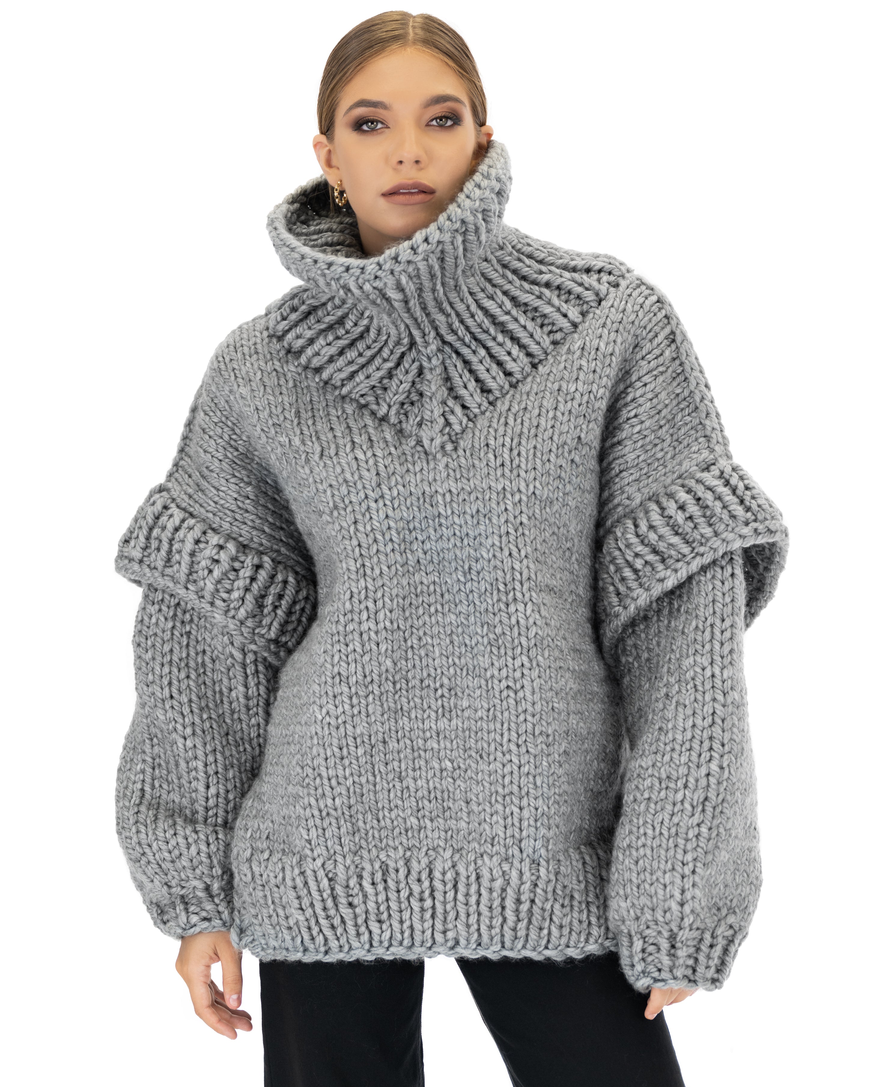 Turtle cowl outlet neck sweater